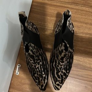 Anine Bing Stevie Boots Leopard Animal Print, size 39